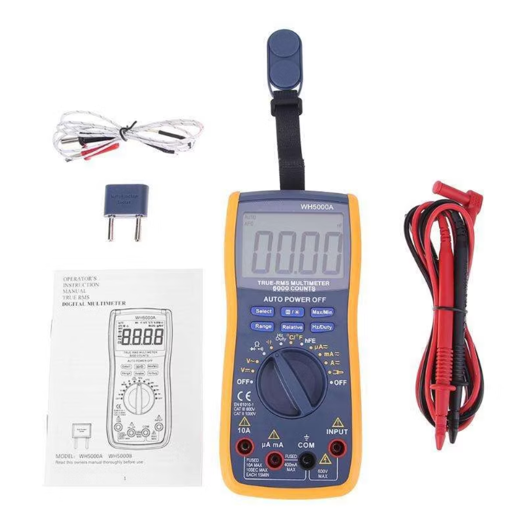 Multimetro Digital RMS 6000 Cuentas WH5000A