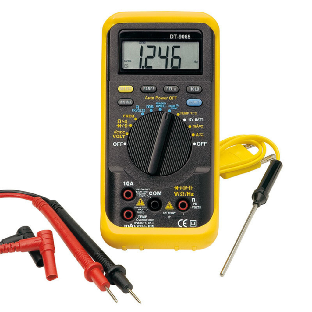 Multímetro Auto-Rango Automotriz 9065