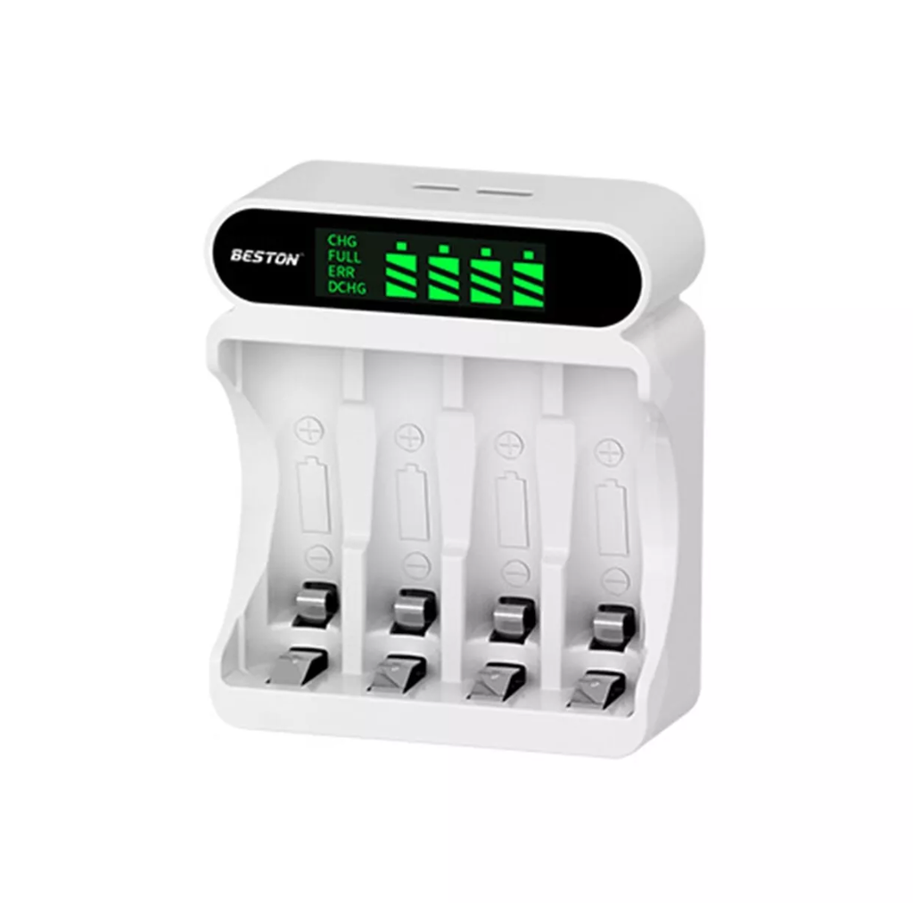 Cargador Inteligente De Pilas "AA Y AAA" BESTON