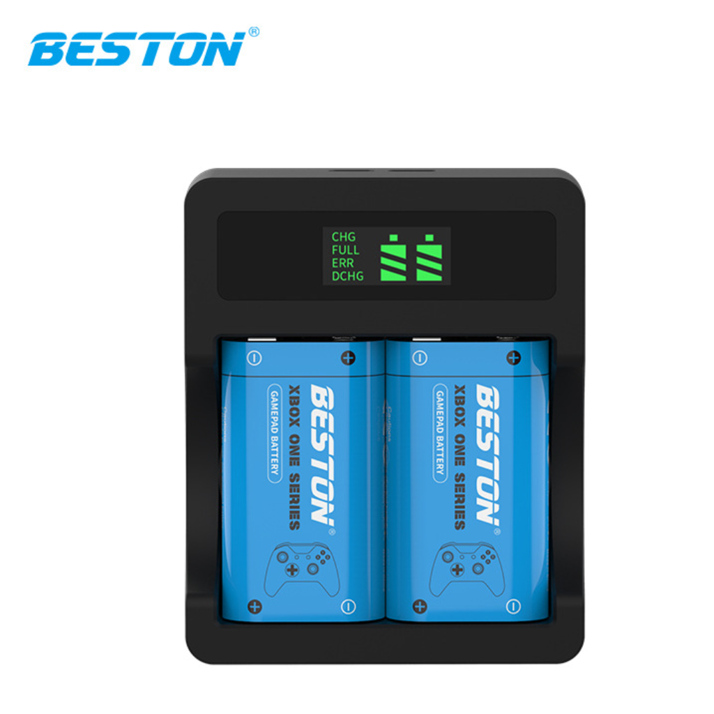 Cargador Inteligente BESTON Incluye 2 Baterías Para Xbox
