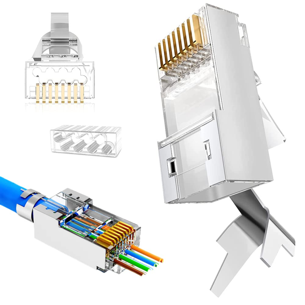 Conector RJ45 CAT7 Blindado Pasante