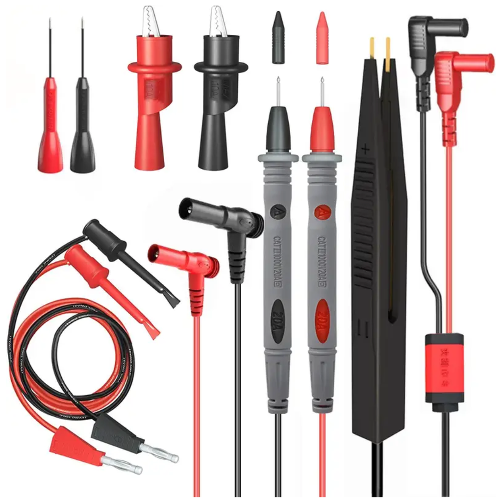 Kit De Puntas Para Multímetro Con Puntas De Medición SMD, Lagartos Para Multímetro, Puntas De Aguja, Puntas De Gancho