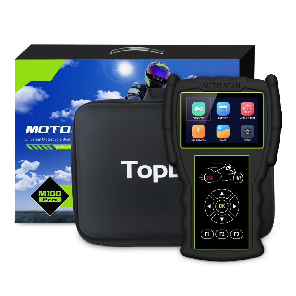 Escáner Universal Para Motocicletas JDiag M100Pro Con Comprobador De Batería