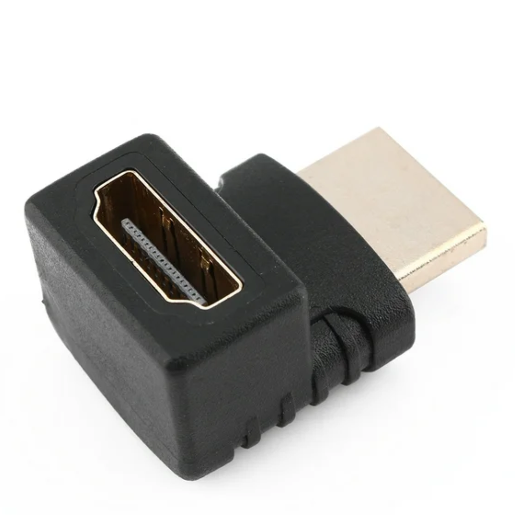 Adaptador HDMI Macho a HDMI Hembra 90° Mindpure