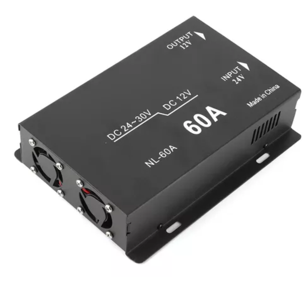 Convertidor 24V A 12V 60A Con Ventilador