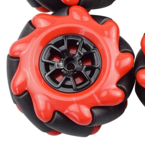 Llanta Para Motorreductor Omnidireccional Rojo