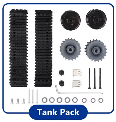 Paquete De Expansión ACEBOTT Ruedas Y Cadenas De Tanque Para Carro QD001