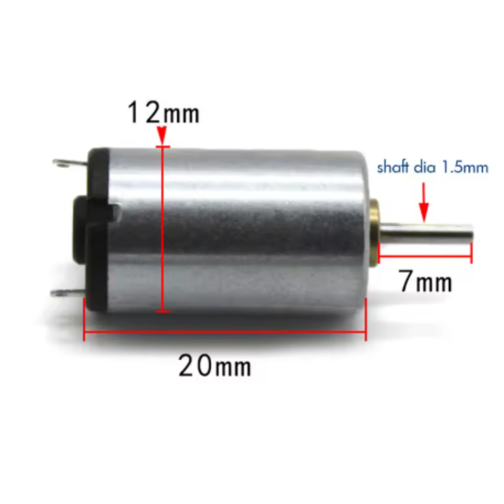 Motor DC 3V Modelo 1220