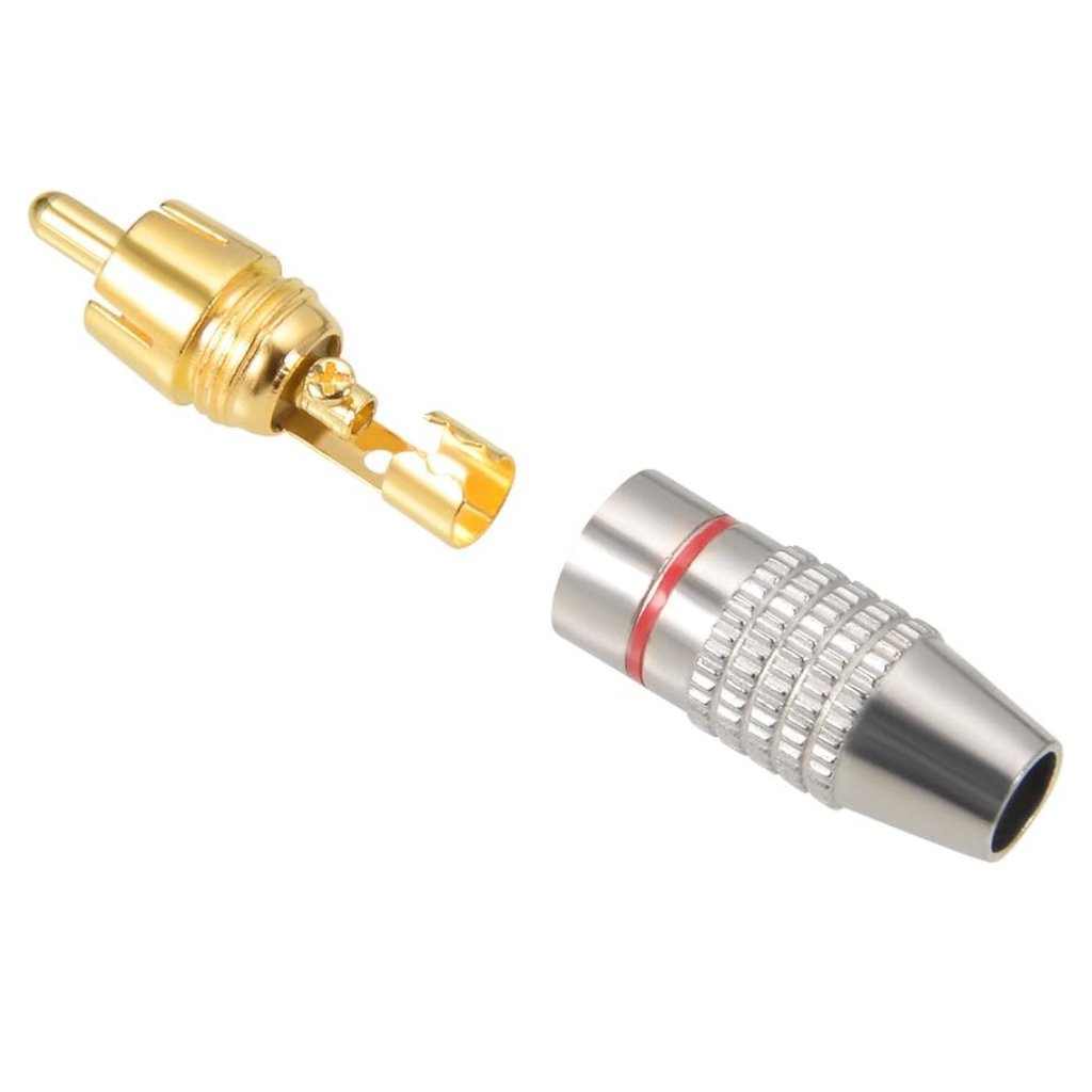 Plug RCA Jumbo Metal Macho
