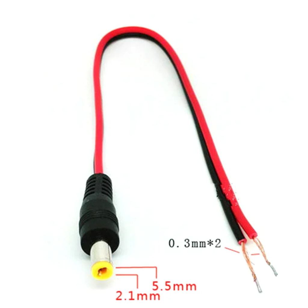 Plug DC Con Cable 25cm 5.5*2.1mm