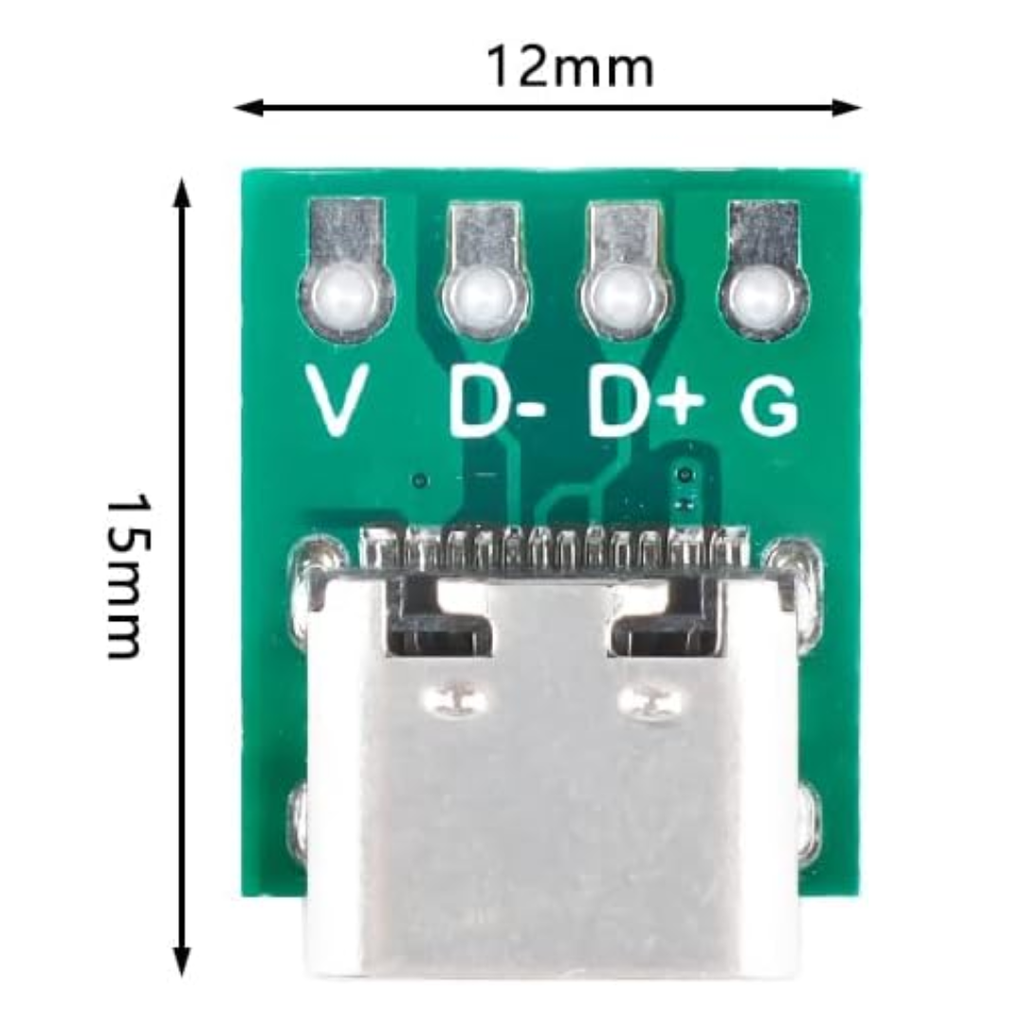 Conector Usb Tipo C Con Pcb