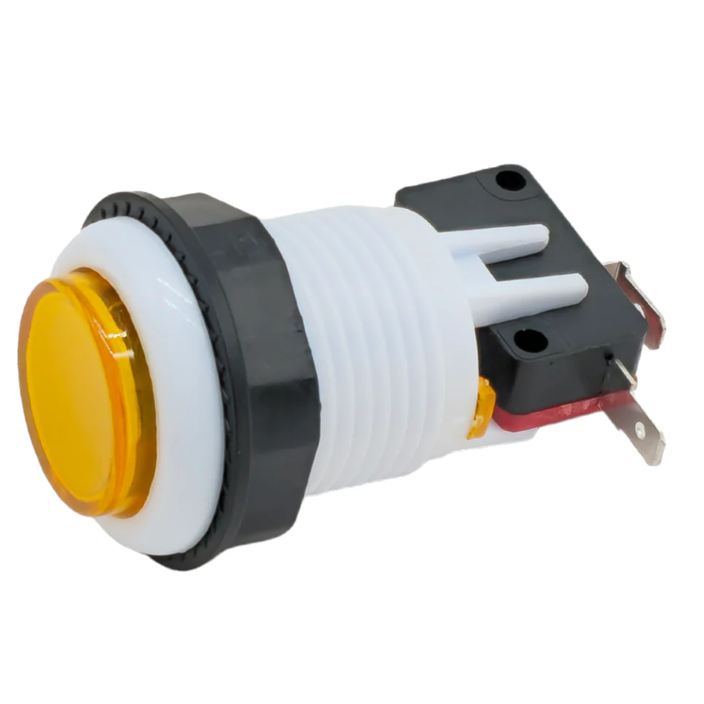 Boton Maquinita Naranja Con Microswitch