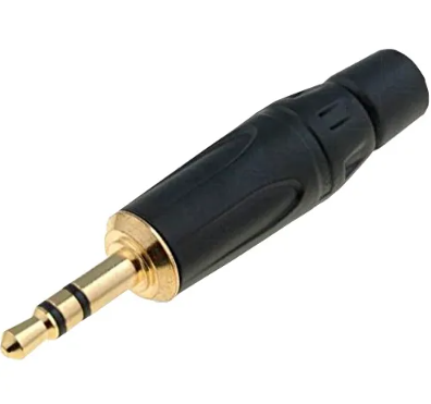 Plug 3.5mm Stereo Negro Metálico