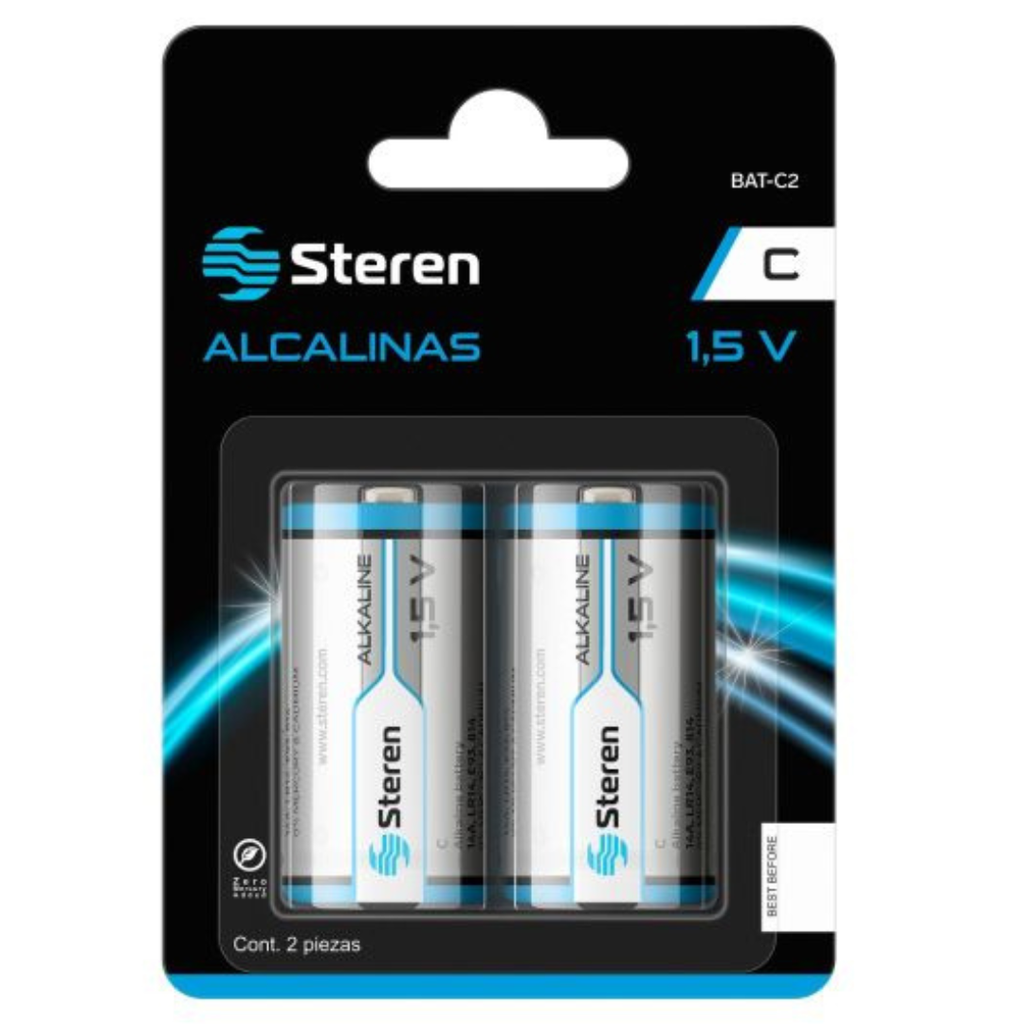 Bateria Alcalina C2 STEREN
