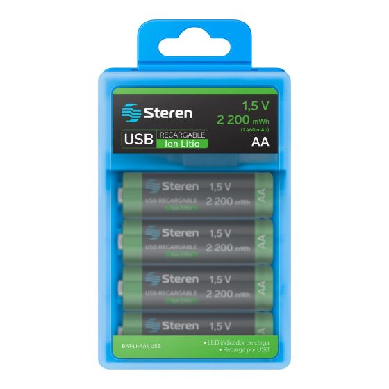 Batería recargable AA USB LI-ON 1460mAh