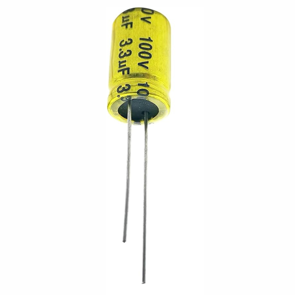 Capacitor Electrolítico 3.3uF 100V No Polarizado