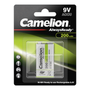 Batería CAMELION Recargable NiMH 9V 200mAh