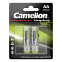 Batería CAMELION Recargable NiMH AA 1.2V 2500mAh Paquete De 2 Baterías