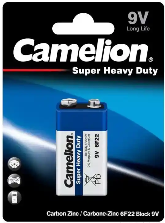 Batería Camelion De Carbón 9V