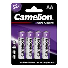 Batería CAMELION Ultra Alcalina AA 1.5V Paquete De 4 Baterías