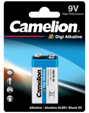Batería Camelion Digi Alcalina 9V