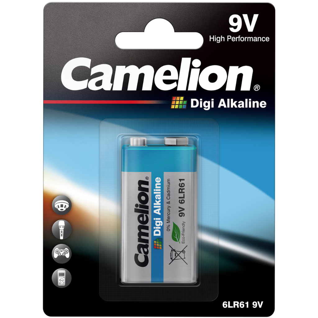Batería CAMELION Digi Alcalina 9V