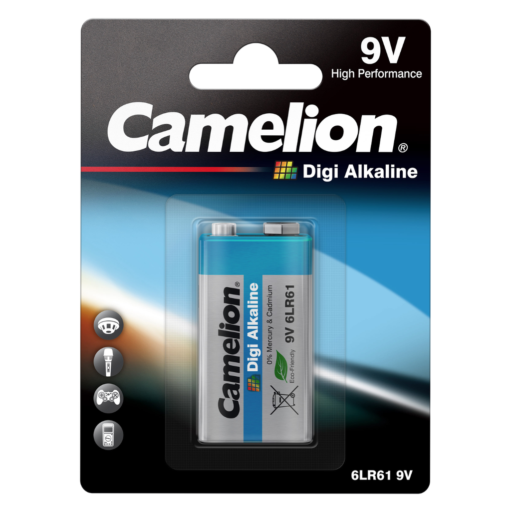 Batería CAMELION Digi Alcalina 9V