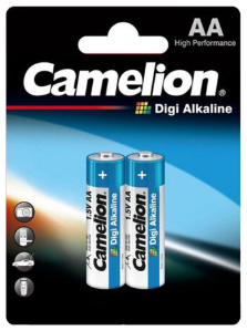 Batería Camelion Digi Alcalina AA 1.5V Paquete De 2 Baterías