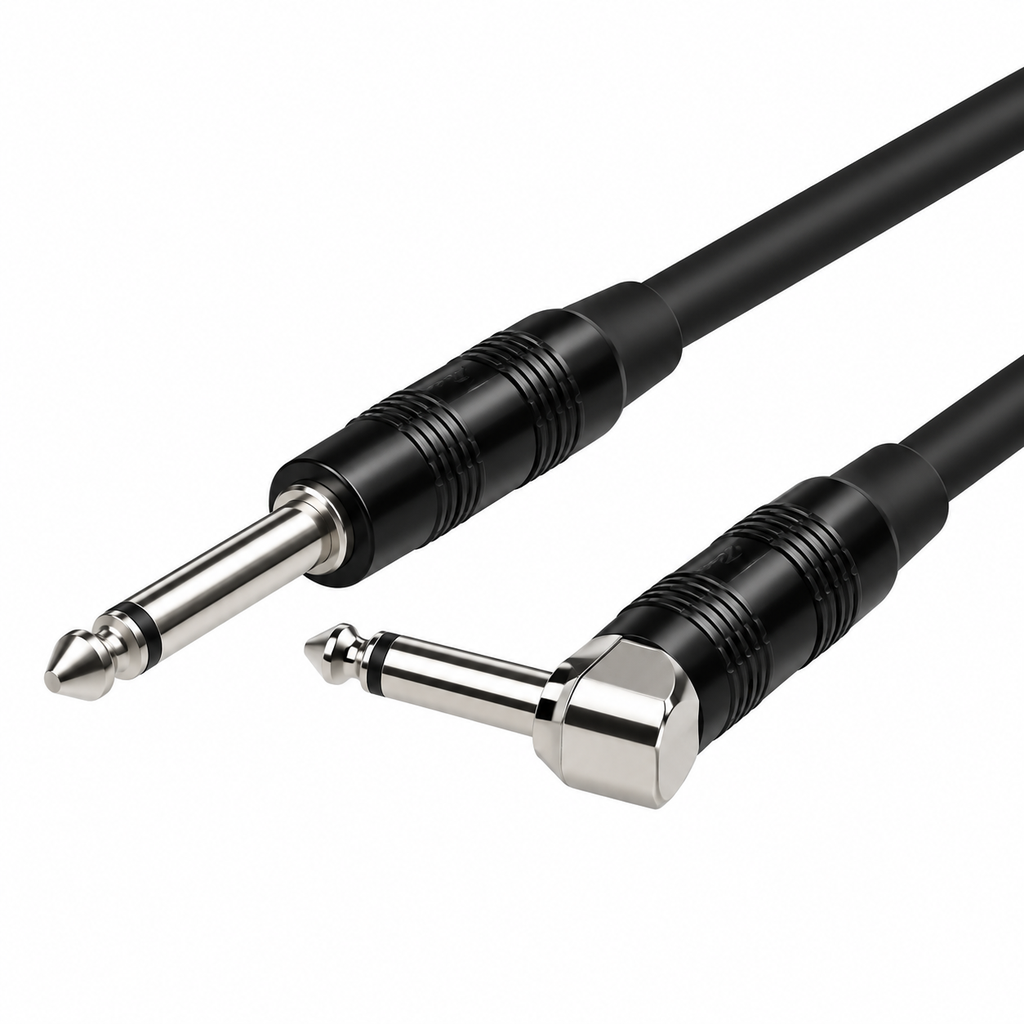 Cable 1/4" Mono a 1/4" Mono Tipo L 6 Metros KIRLIN
