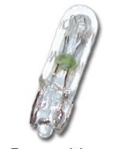 Foco Incandescente T5 Blanco Cálido Para Tablero De Carro 12v 1.2W
