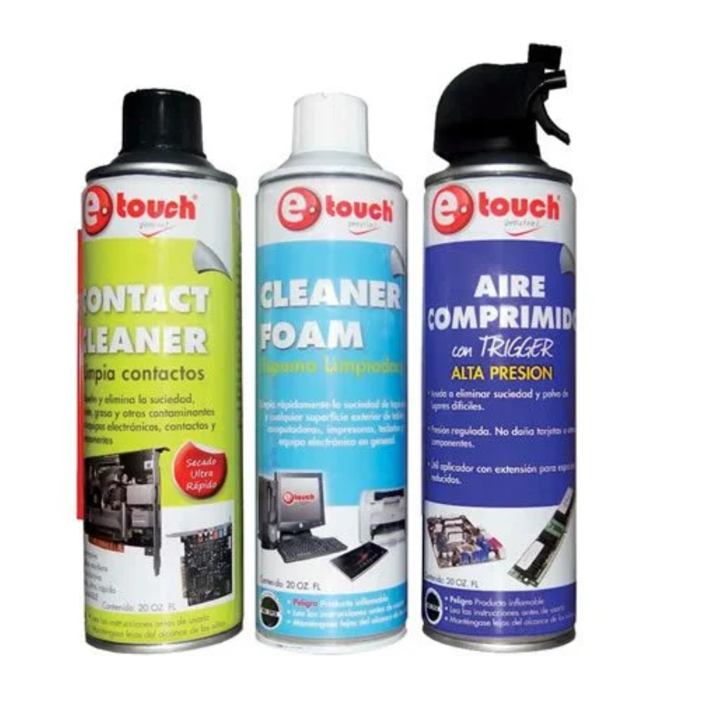 Combo/Kit Mantenimiento de Computadoras Etouch 20 oz