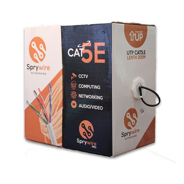 Bobina De Cable Utp Categoria 5 Para Exterior Sprywire