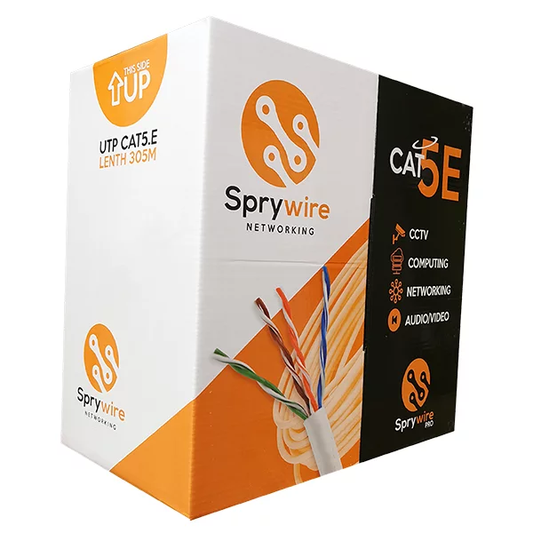 Bobina De Cable Utp Categoria 5 Para Interior Sprywire