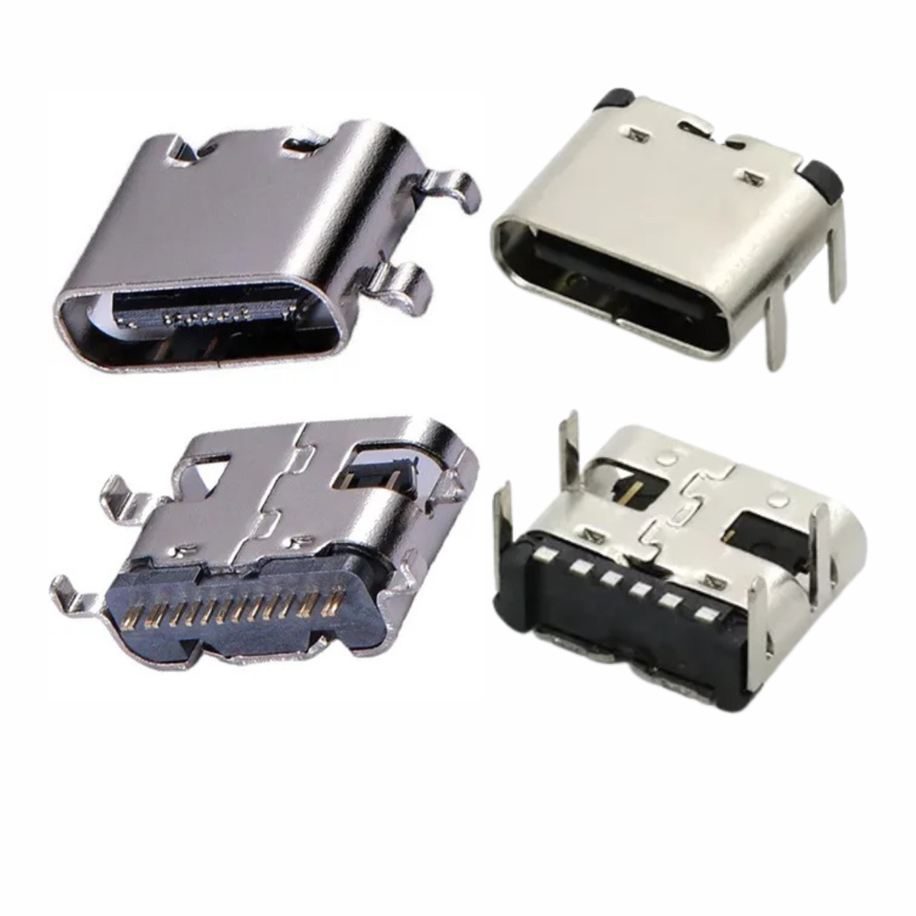 Conector USB Tipo C Hembra 6 y 16 Pines Varios