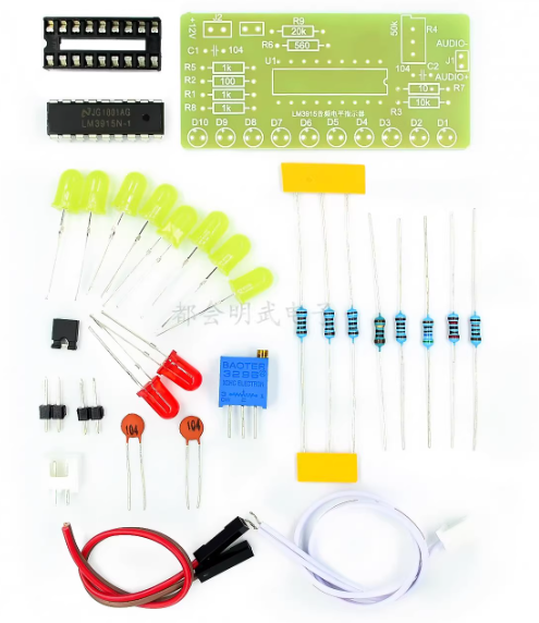 Kit DIY Juego De Luces Vúmetro LM3915