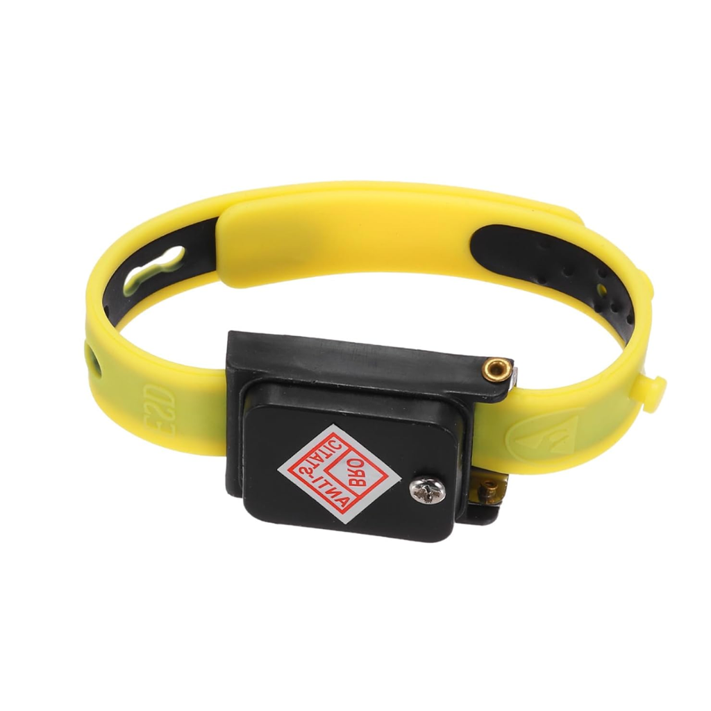 Pulsera Antiestática Inalámbrica Ajustable color Amarillo