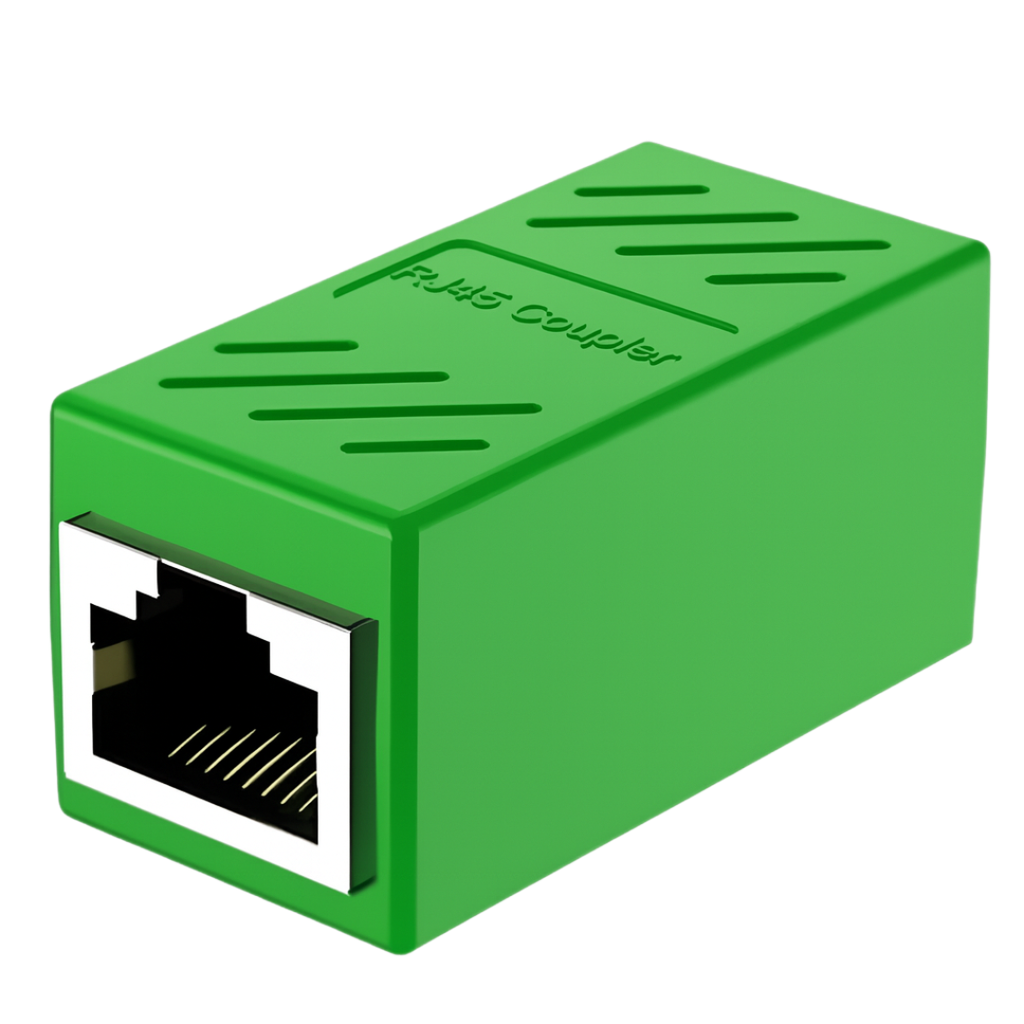 Unión RJ45 Hembra-Hembra Alta Calidad Color Verde