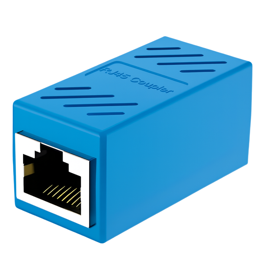 Unión RJ45 Hembra-Hembra Alta Calidad Color Azul