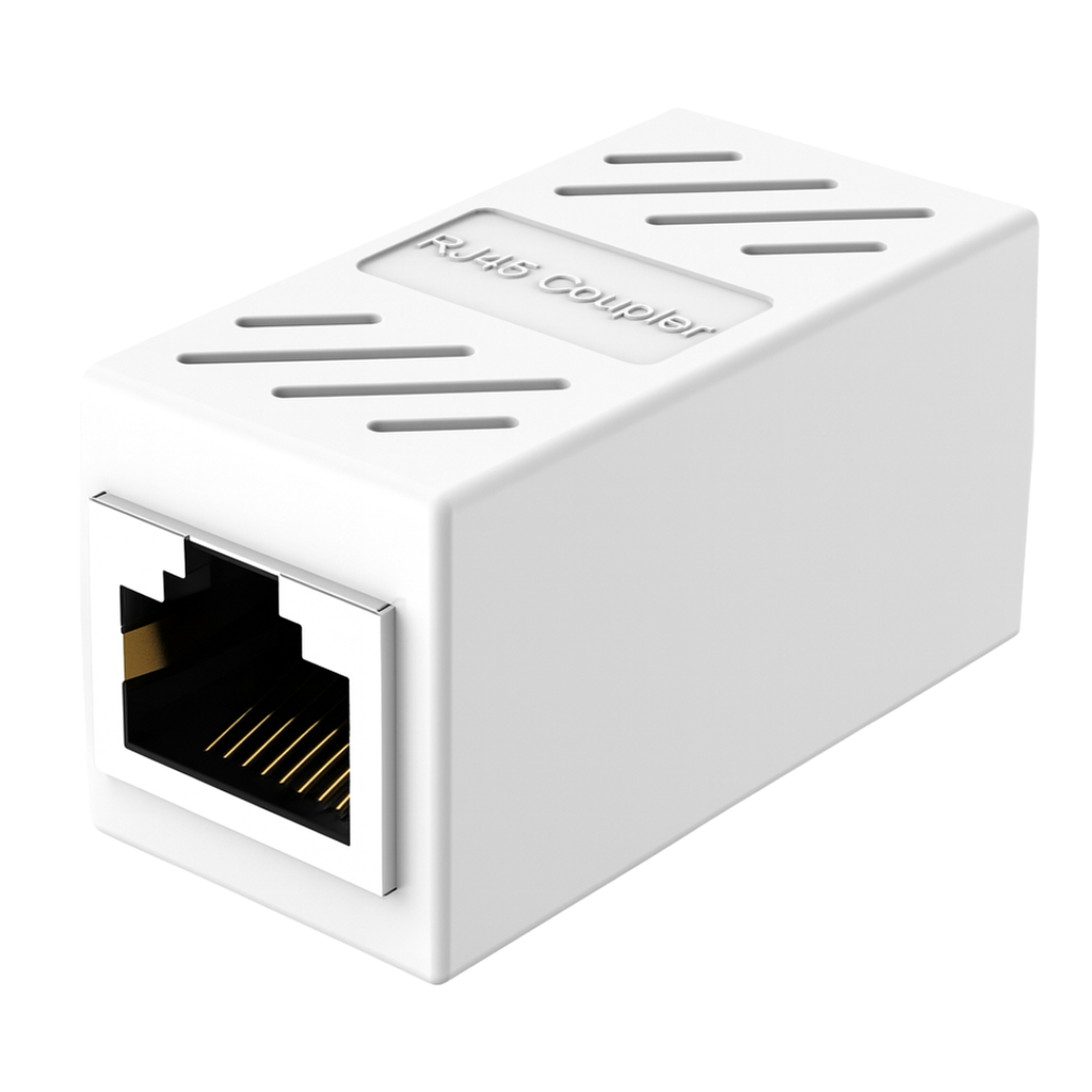 Unión RJ45 Hembra-Hembra Alta Calidad Color Blanco