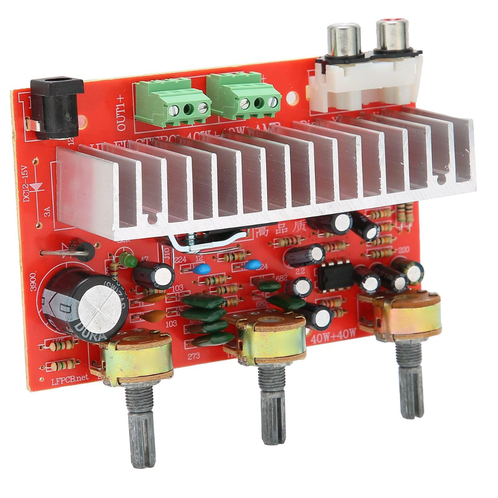 2X40W Modulo Amplificador Integrado Stereo TDA7377 12-15V 3A