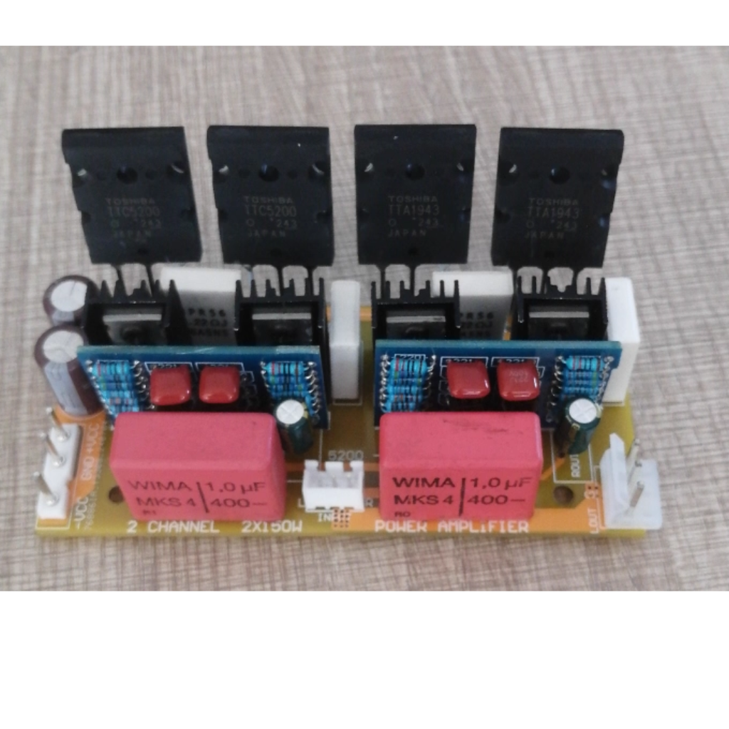 2X150W Modulo Amplificador Transistorizado Stereo 2SA1943 2SC5200