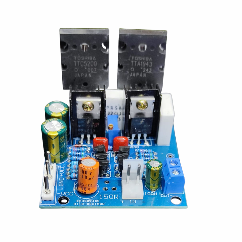 150W Modulo Amplificador Transistorizado Mono 2SA1943 2SC5200 30-48V