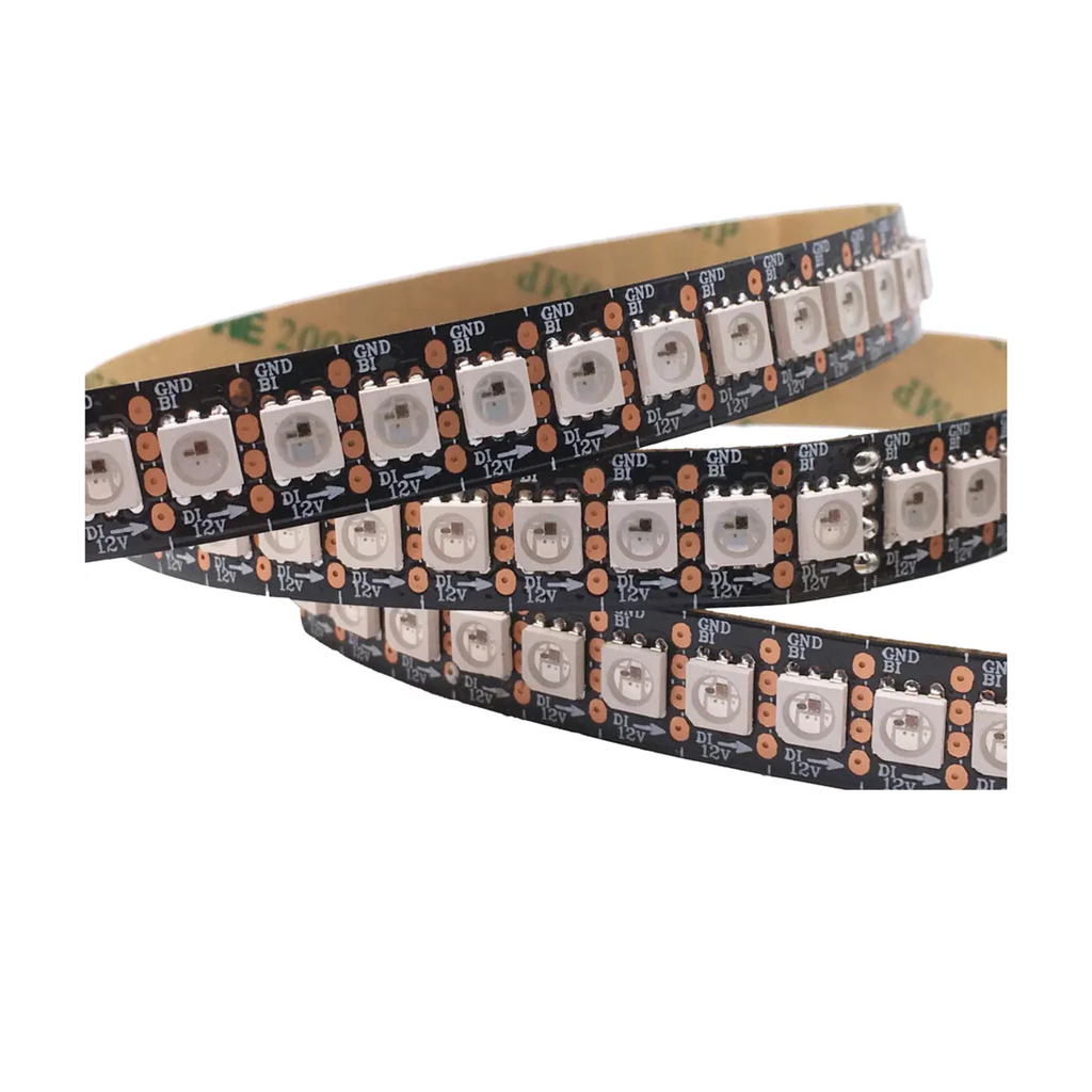Tira LED WS2812 144L 5V 1 Metro Sin Aislante IP30