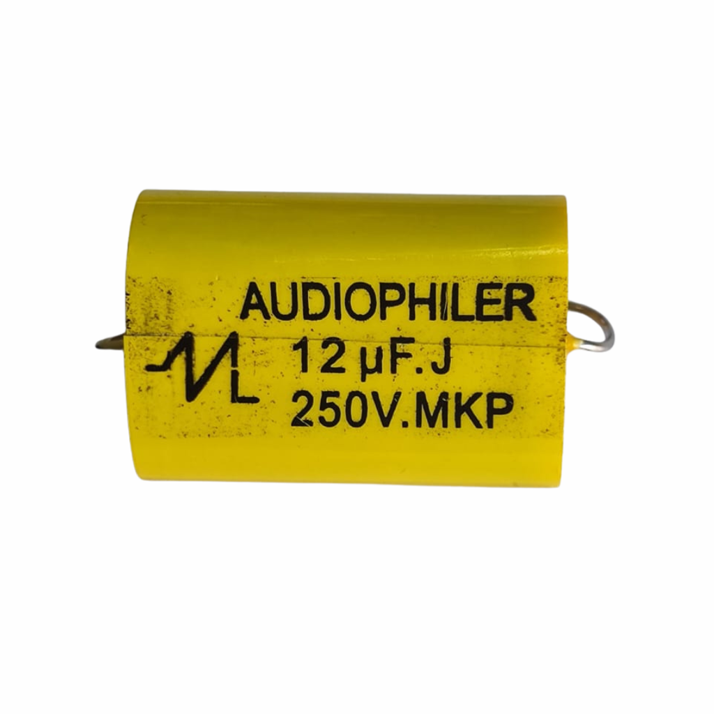 Capacitor De Audio 12uF 250V Amarillo Polipropileno
