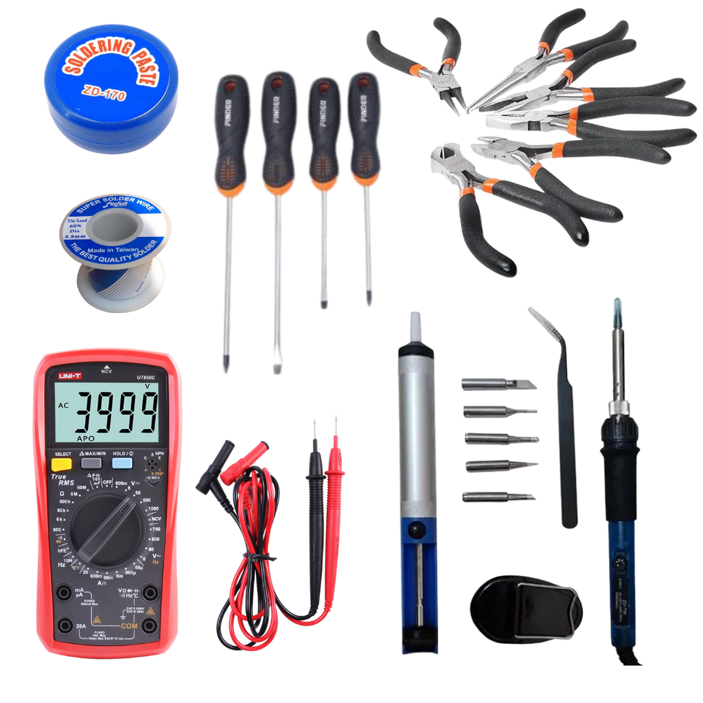 Kit Intermedio De Herramientas Para Electrónica