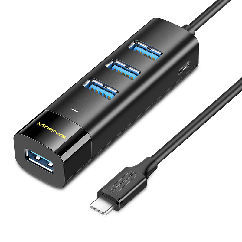 Hub USB-C A 4 USB-A 3.0 Y 1 USB-C 3.0 Mindpure