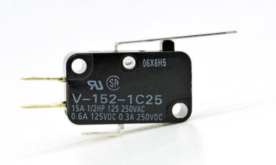 Microswitch Final De Carrera Omron Lamina Mediana 26mm 15A 125V