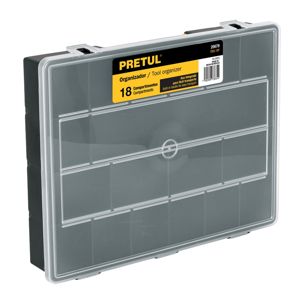 Caja Organizadora De 18 Compartimientos Pretul