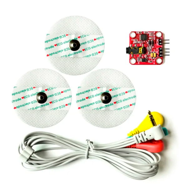 Modulo Sensor de Musculo EMG Con Cable y Electrodos
