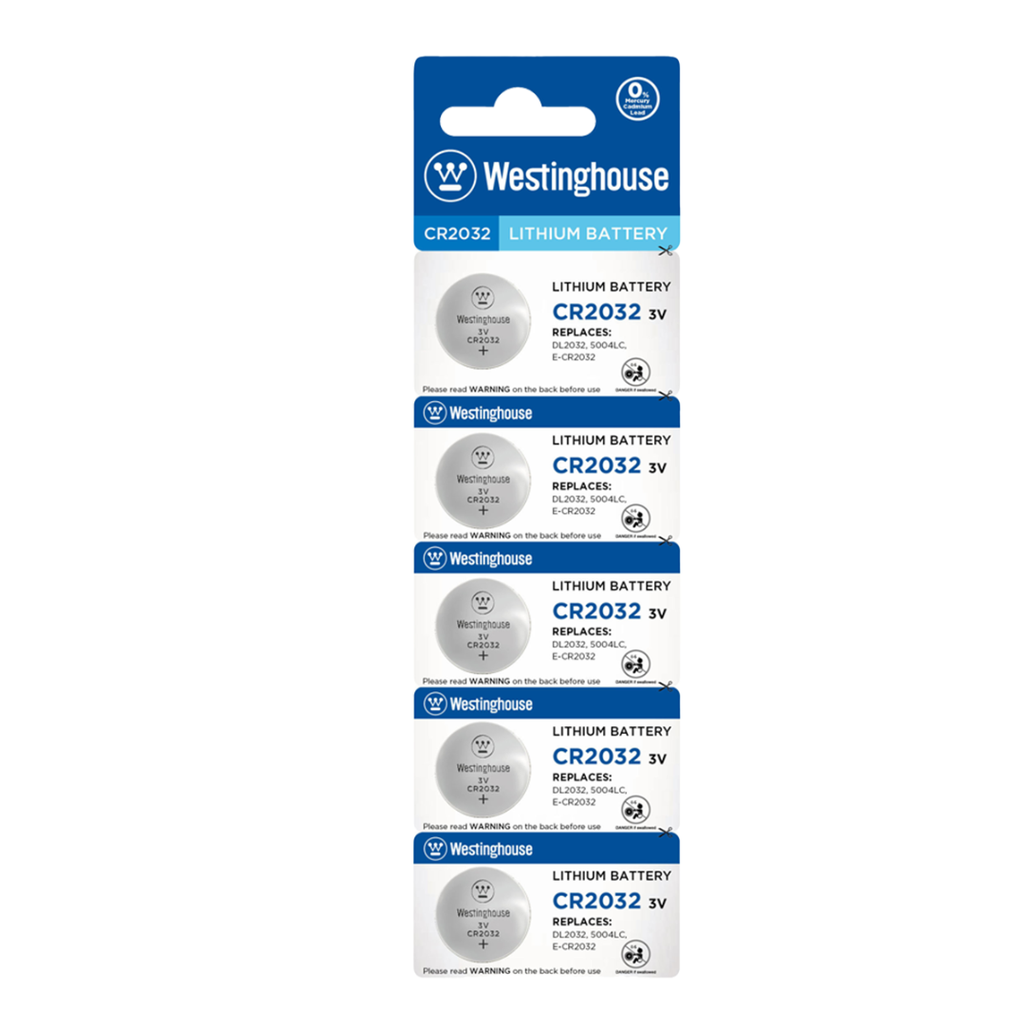 Blíster De Batería Litio CR2032 3V WESTINGHOUSE (5 Piezas)